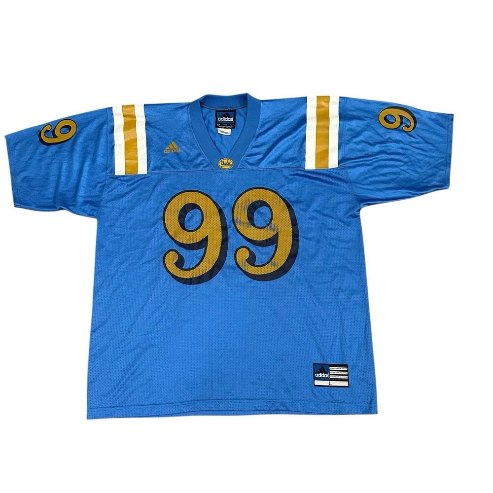 Vintage Adidas Team UCLA Bruins Football Jersey Size L 90s Made USA #99 NCAA